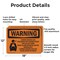 Signmission Carbon Dioxide Gas Discharge With Symbol OSHA Warning Sign, Aluminum, 18in W x 12in L, 2PK OS-2PACK-WS-A-1218-L-11997 - alternate 4
